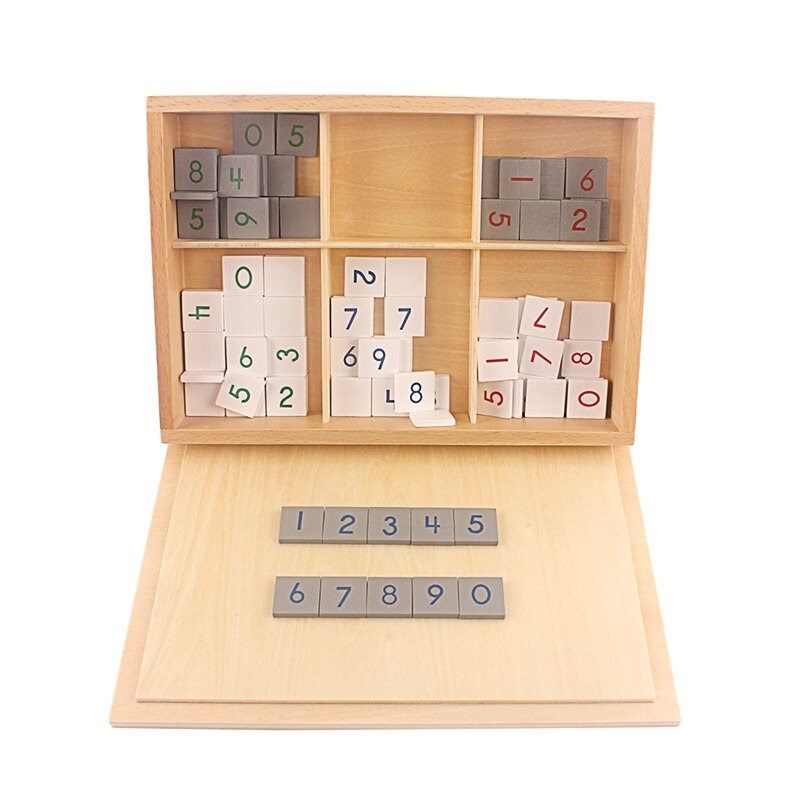 Montessori Materials Math Toys Number Titles of Checker Board Toys for Children Elementary Multiplication Kids Toy Rectangle Box  BX1310 Default Title Official JT Merch