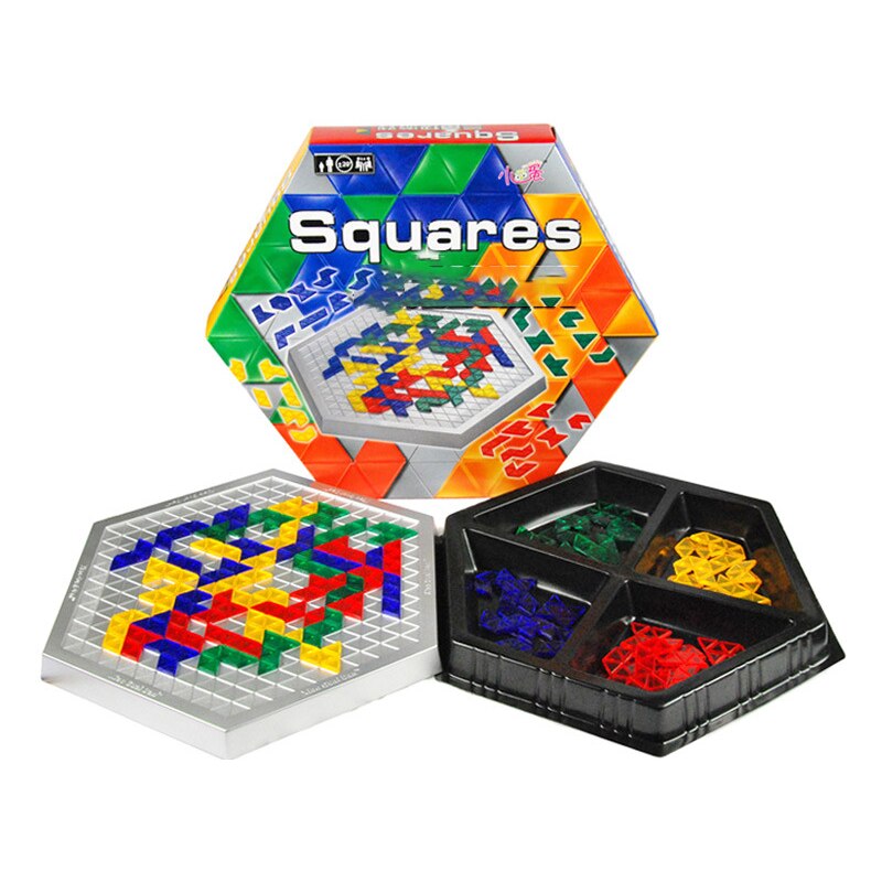 Strategy Board Game Squares game hexagonal version English Version Family interactive Kids Intelligence Toys  BX1310 Default Title Official JT Merch
