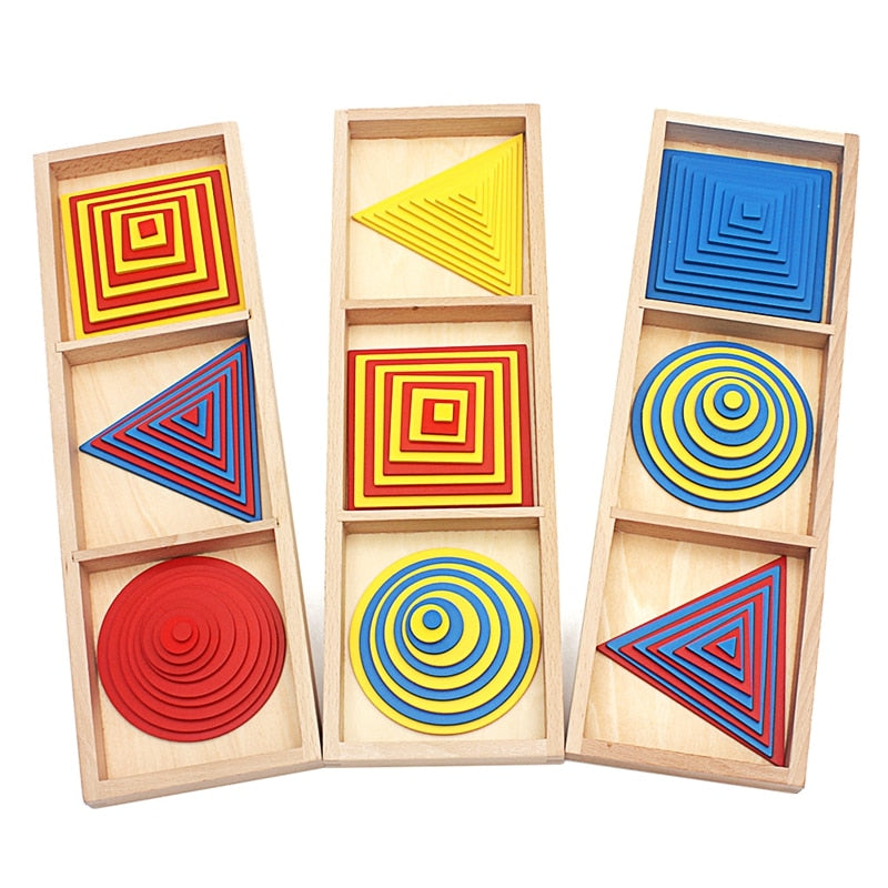 Baby Toy Montessori Circles Squares Triangles Sensory Toys Early Childhood Education Preschool Training Kids Brinquedos Juguetes  BX1310 Default Title Official JT Merch