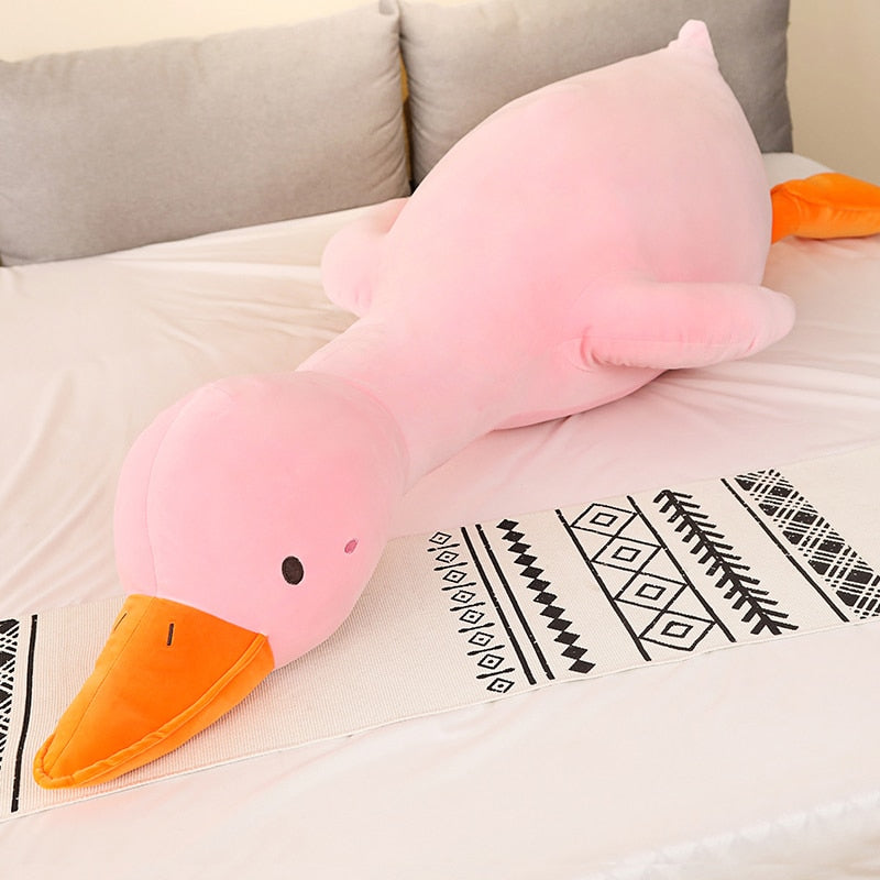 Cute Duck Plush Toy Cute Sleeping Pillow Big Size Stuffed Doll Funny Sweet Gift for Friends Gifts  BX1310 70cm / yellow dot Official JT Merch