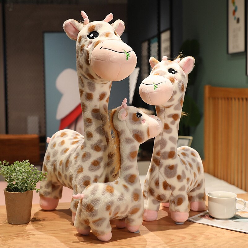 35-65cm Cartoon Giraffe Plush Toys Cute Deer Peluche Toys Stuffed Soft Animal Pillow Children Baby Appease Accompany Dolls Gift  BX1310 35cm Official JT Merch